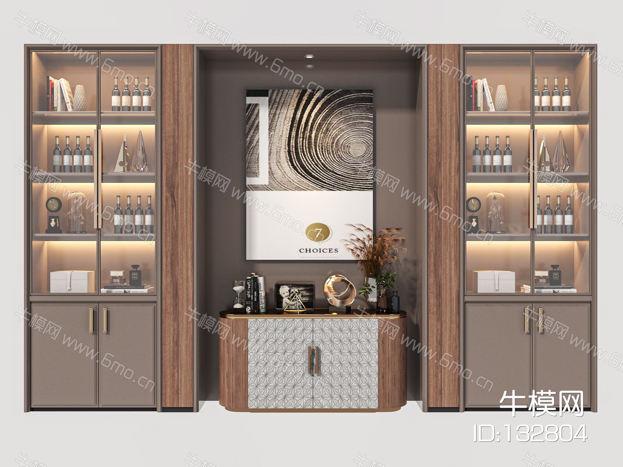 新中式酒柜组合装饰柜