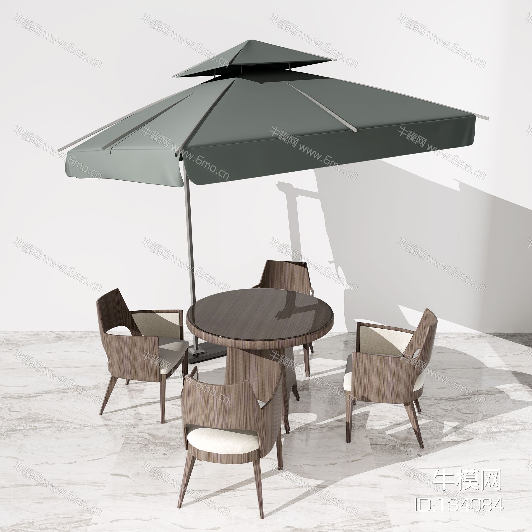 现代休闲桌椅组合  遮阳伞