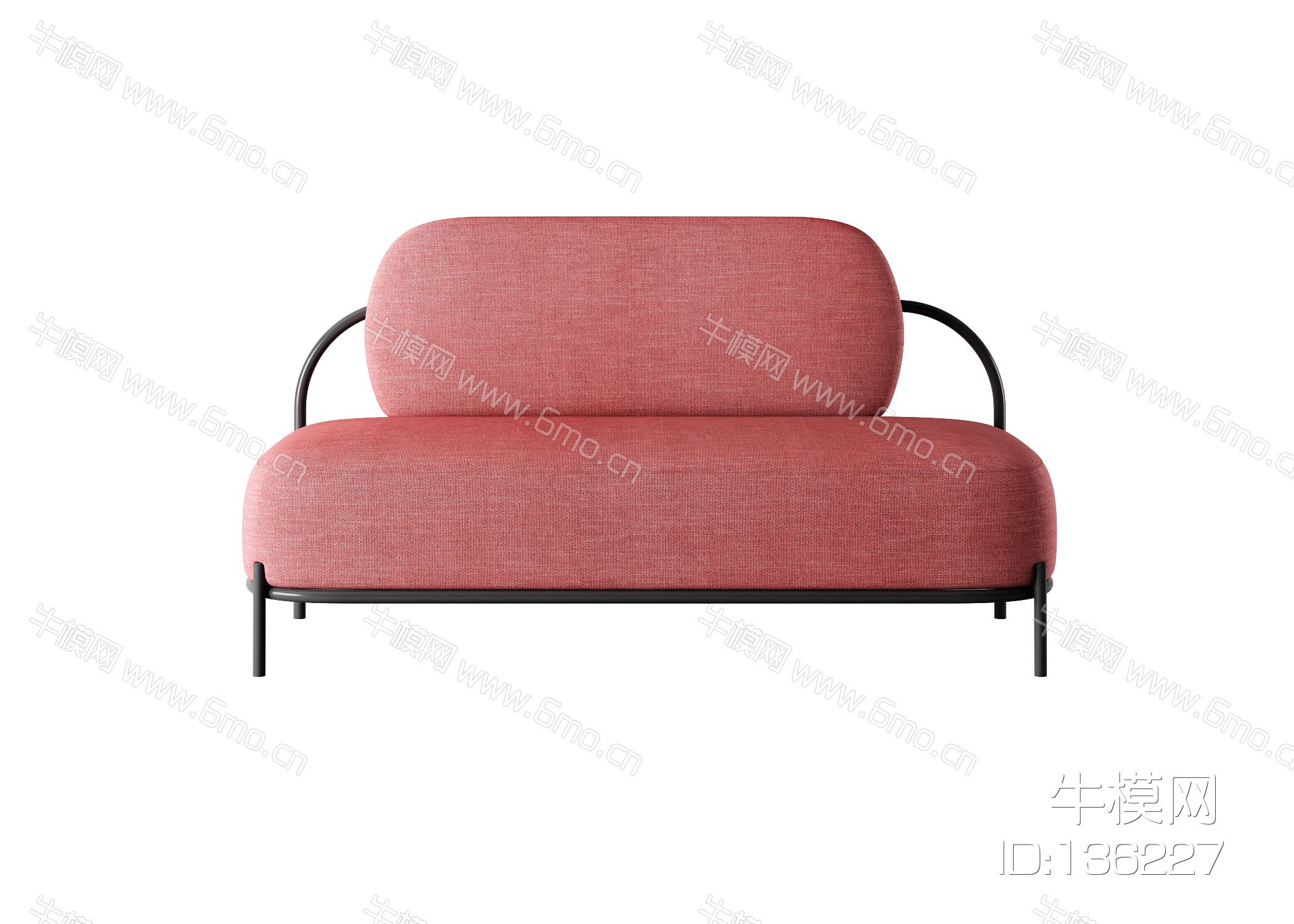 现代双人沙发 