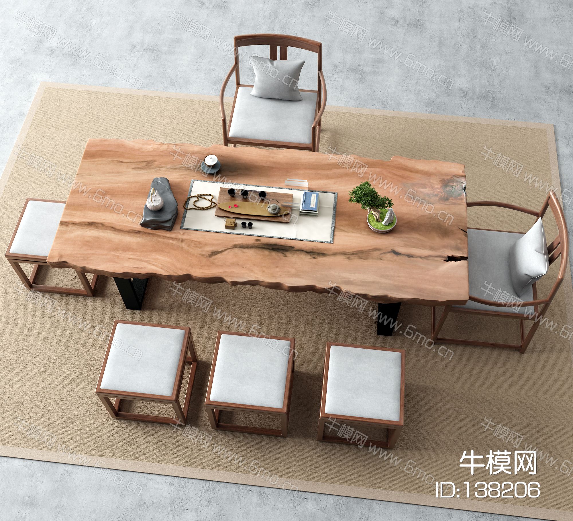 新中式茶桌 茶室