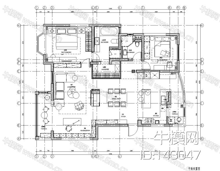 上海浦江茗园现代时尚风私宅\高清效果图\CAD施工图