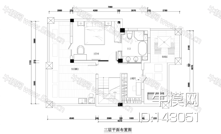 [上海]公园道一号别墅装修设计cad施工图纸及效果图