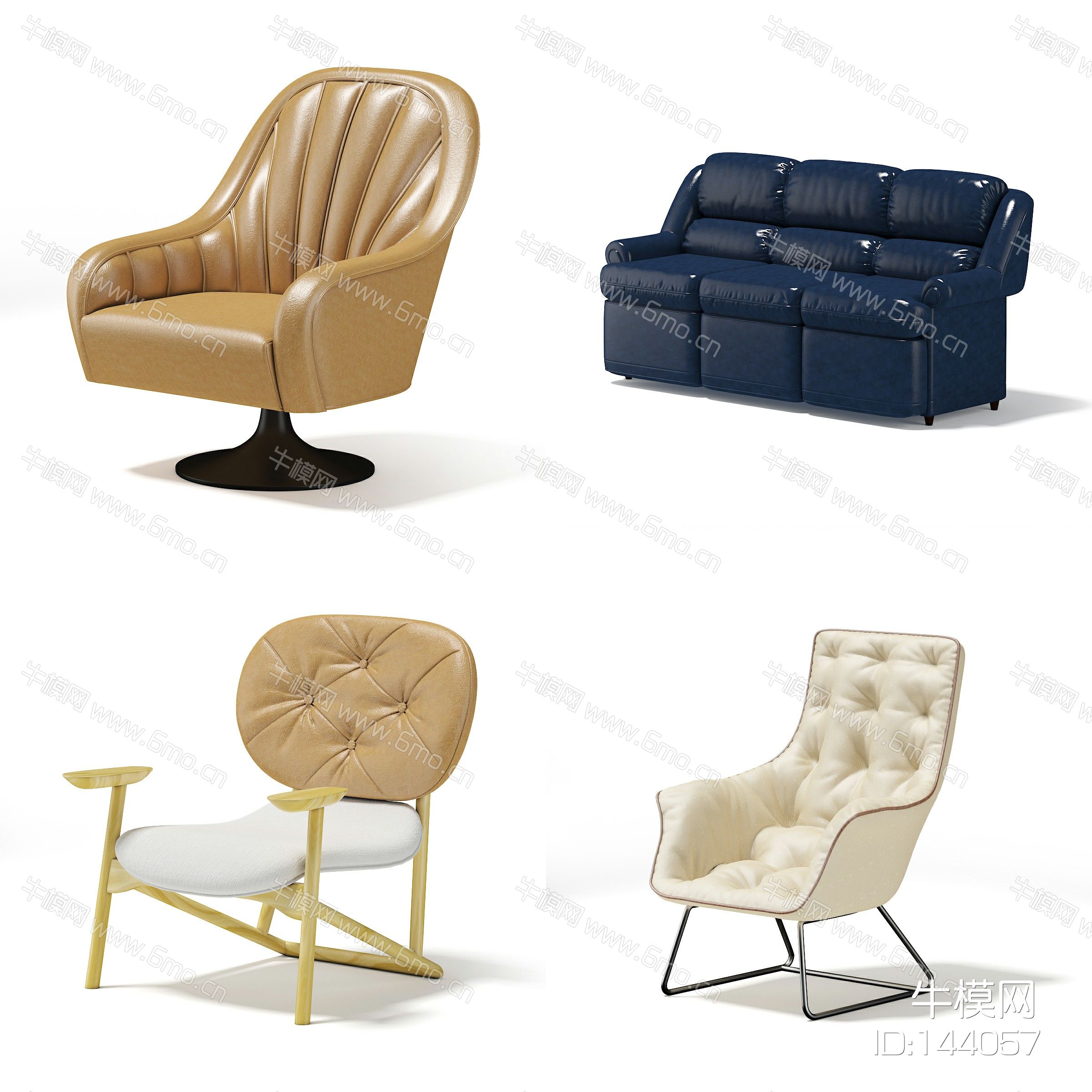 现代单椅，沙发