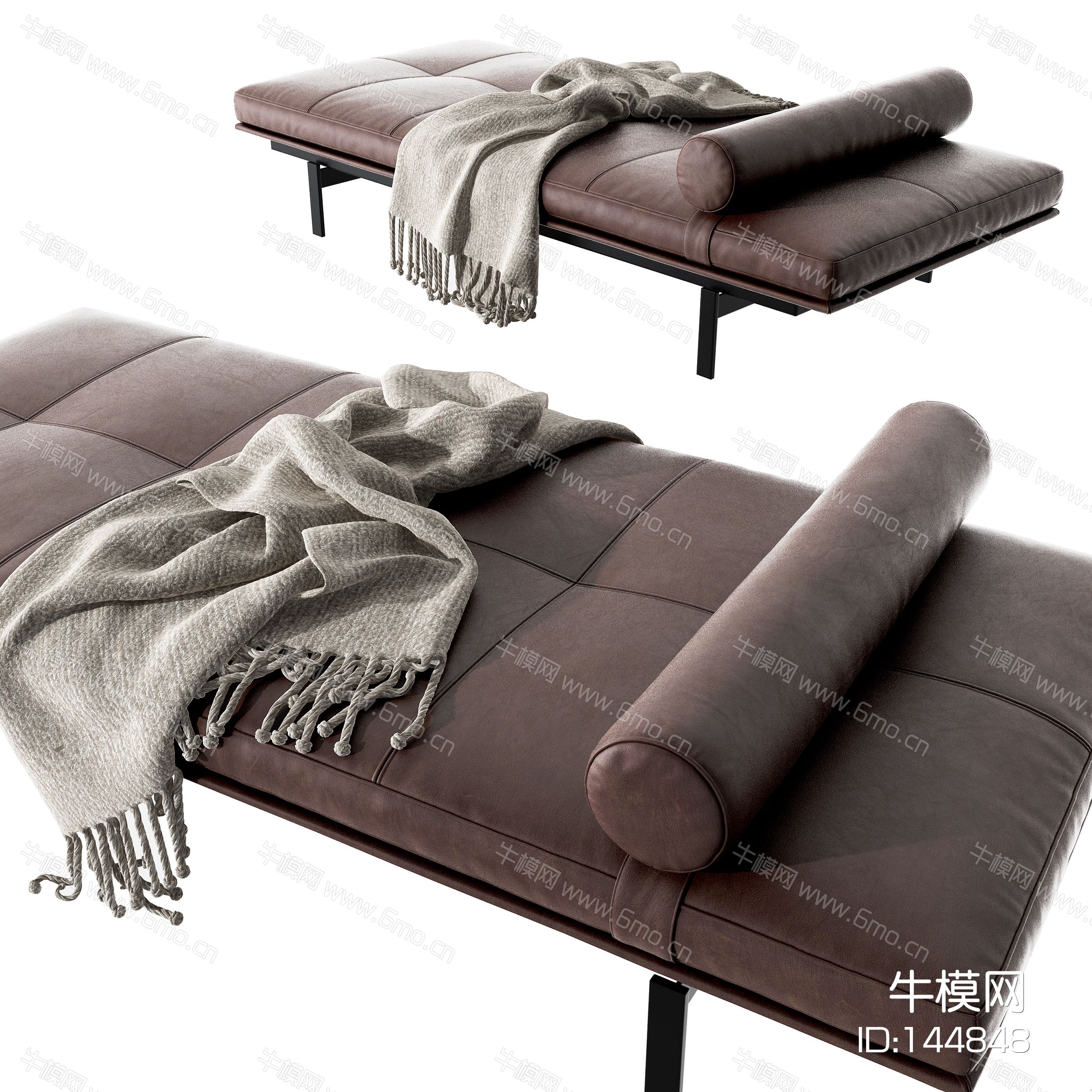 现代皮革床尾凳沙发凳
