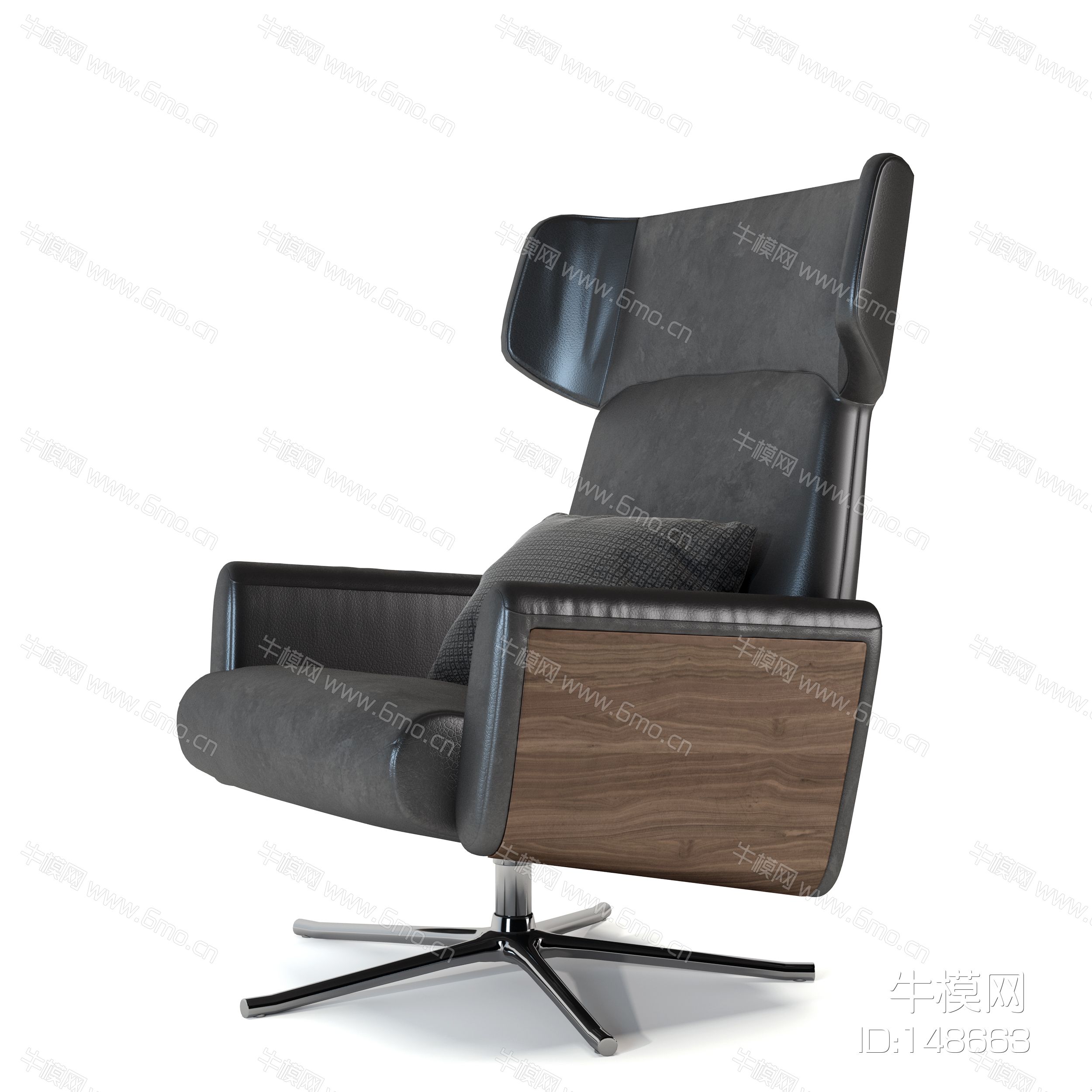 现代皮革办公椅班椅