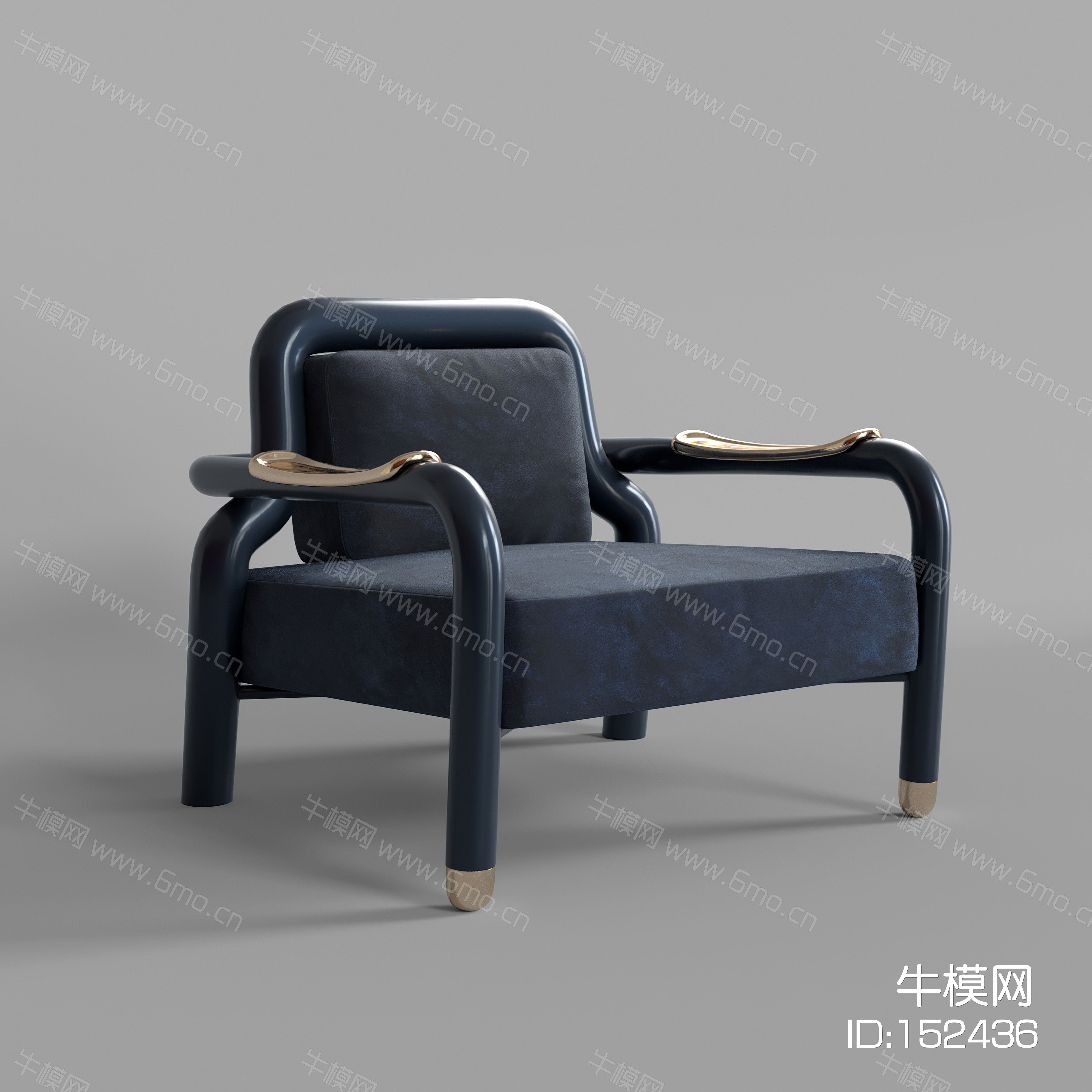 新中式单人椅