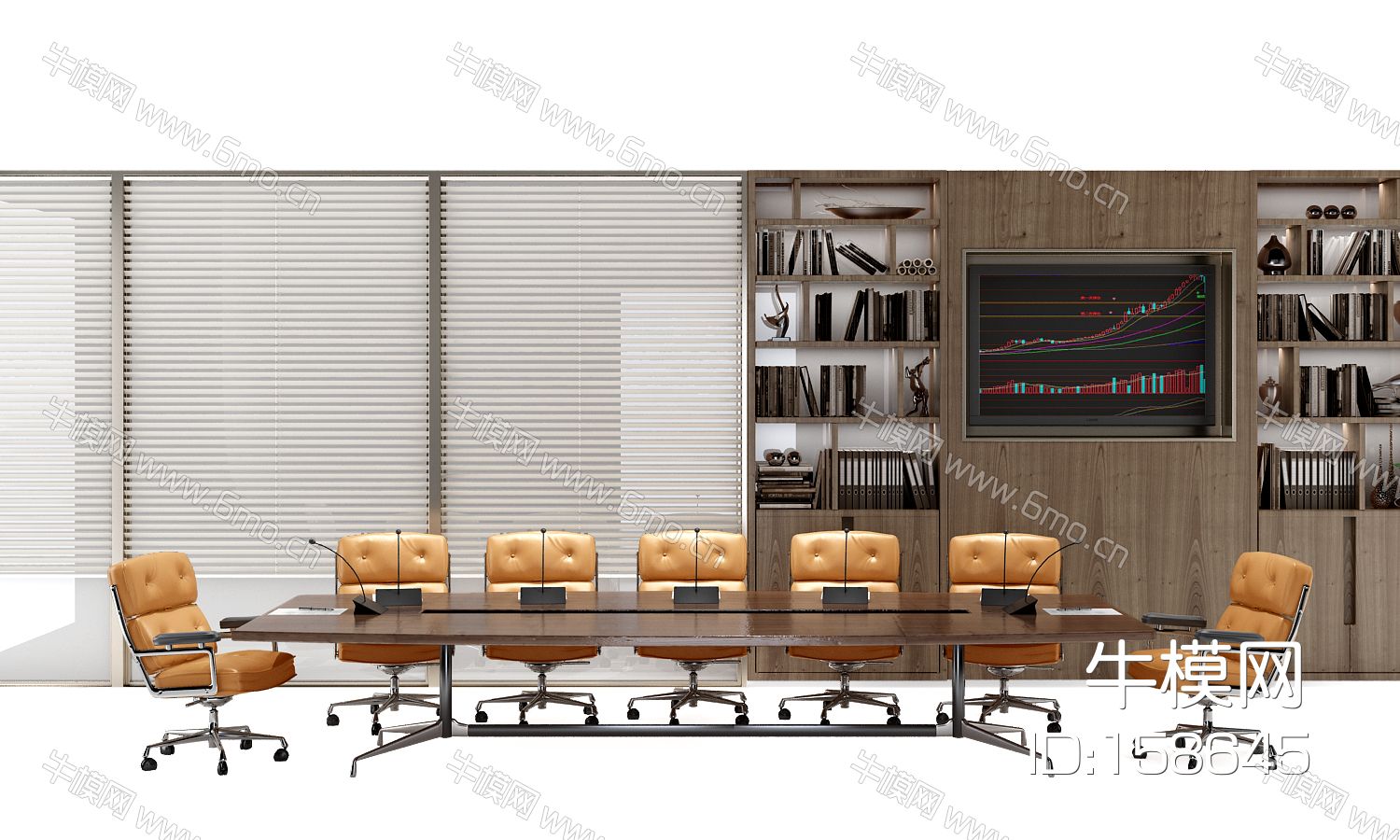 现代会议室桌椅组合