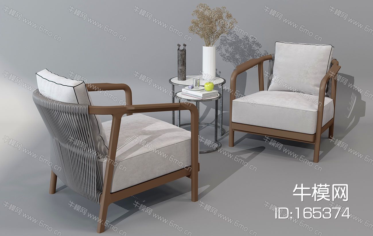 东南亚休闲椅子边几