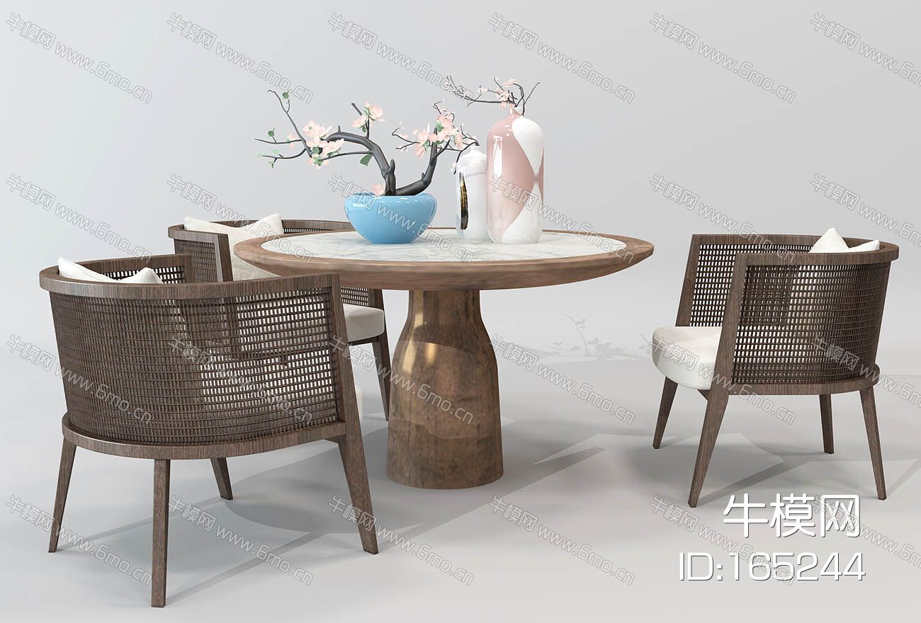 新中式户外休闲桌椅