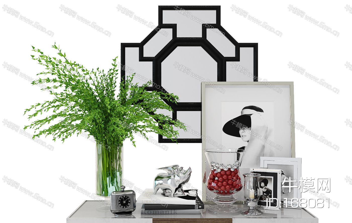 摆件植物花瓶相框