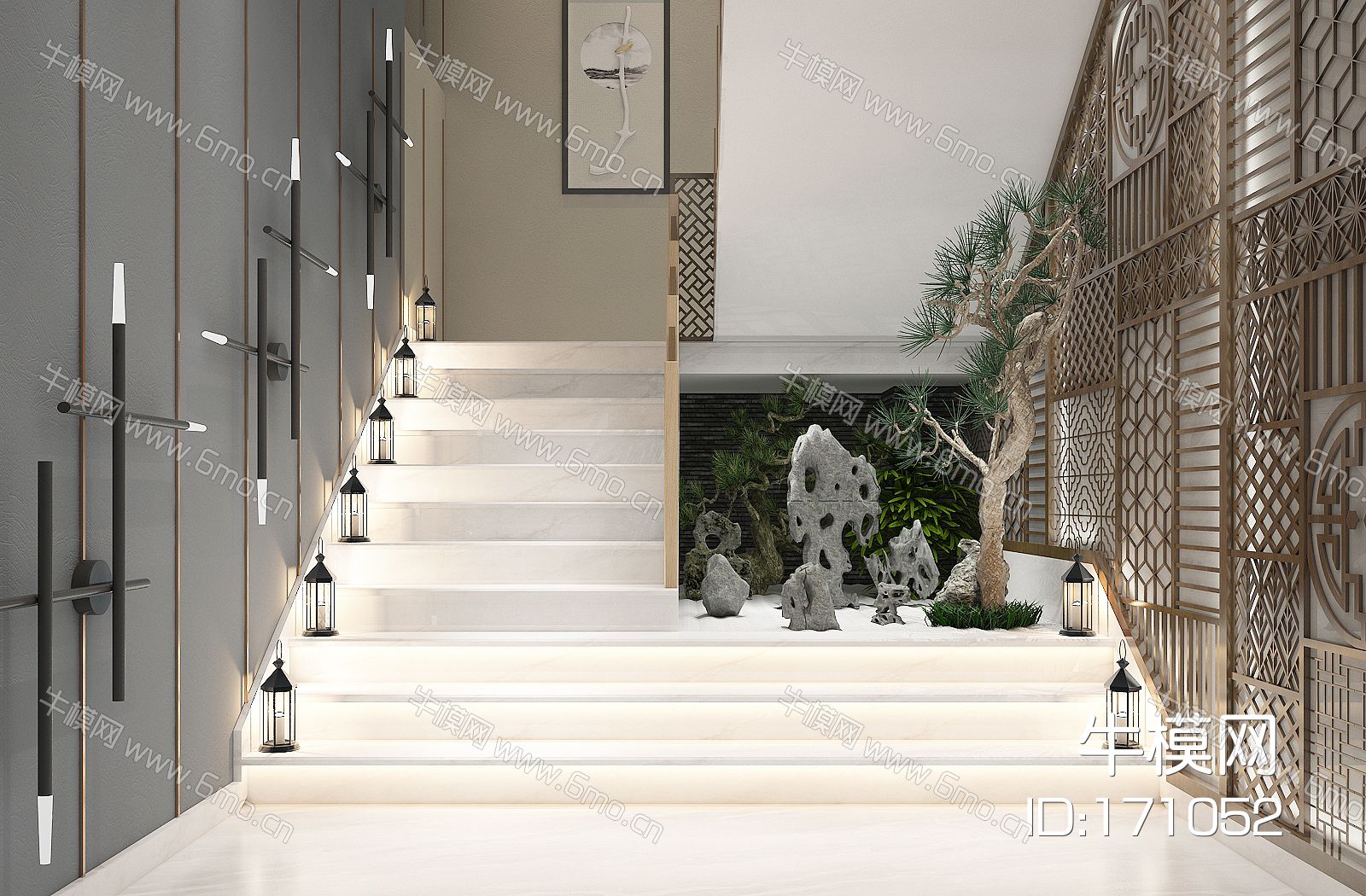 新中式楼梯间