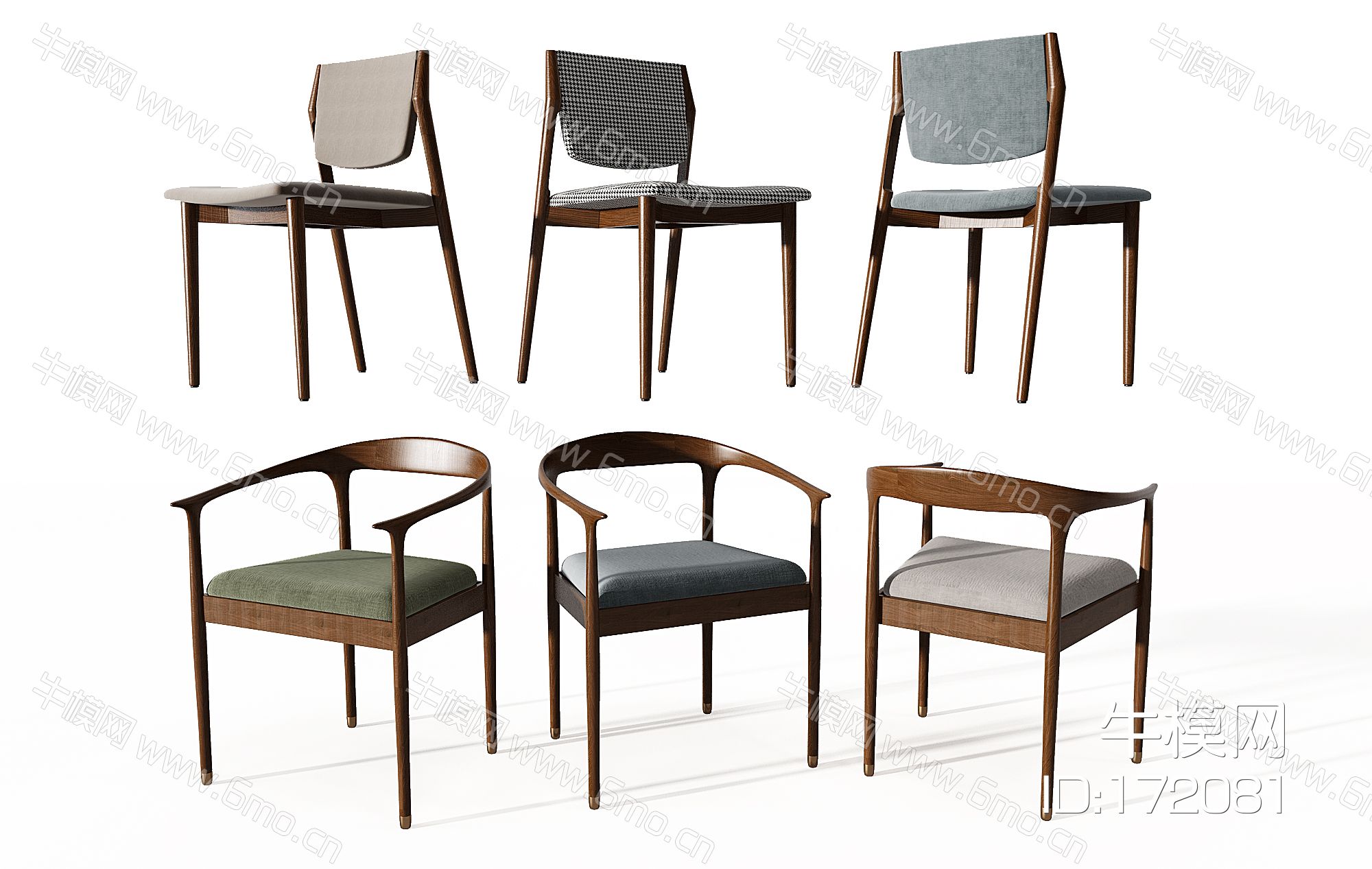 北欧木质餐椅单椅子