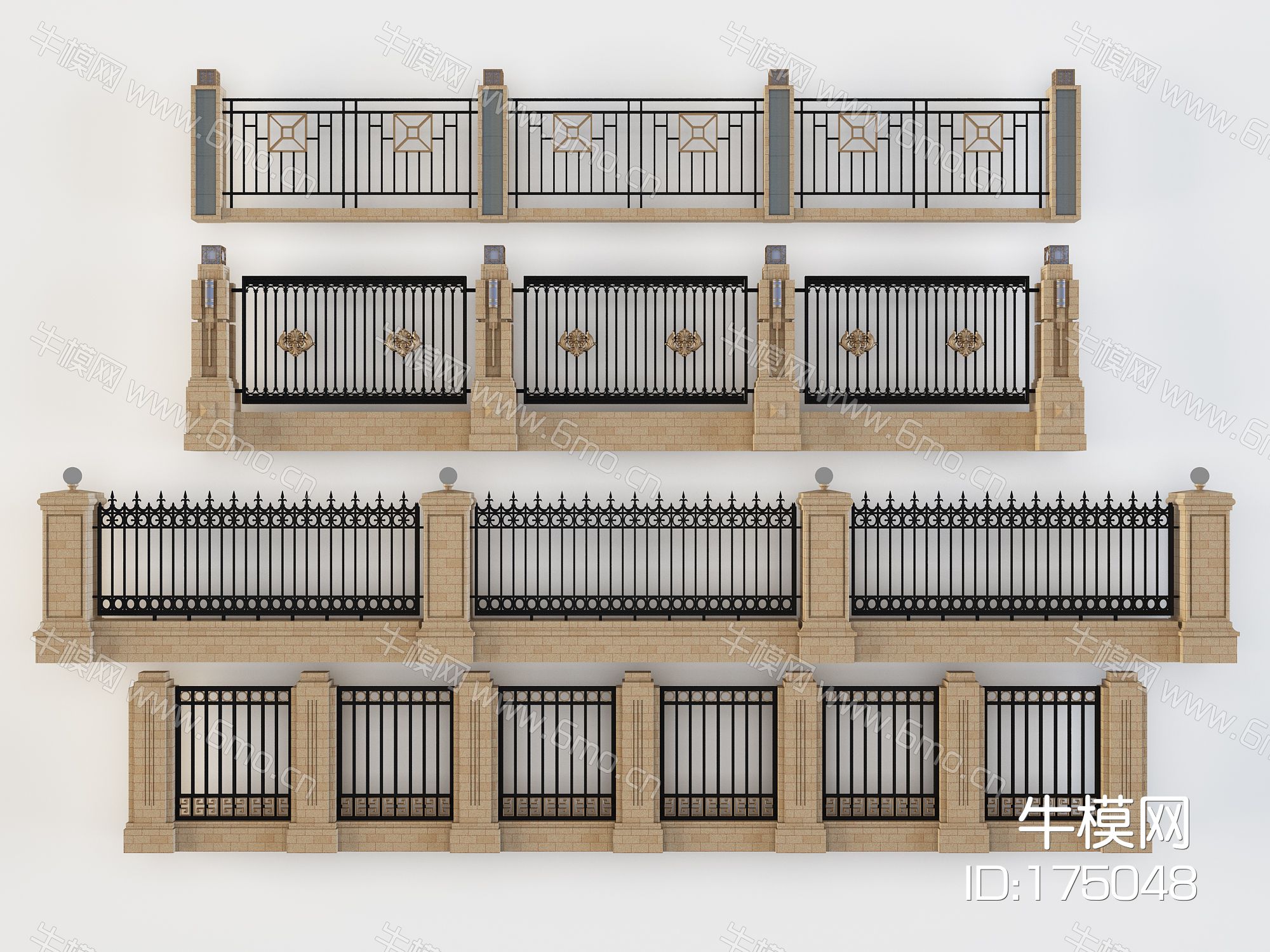 欧式铁艺栏杆护栏围墙院墙