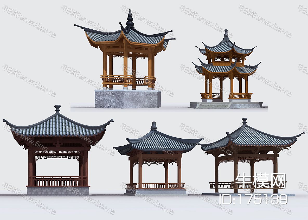 中式古建凉亭