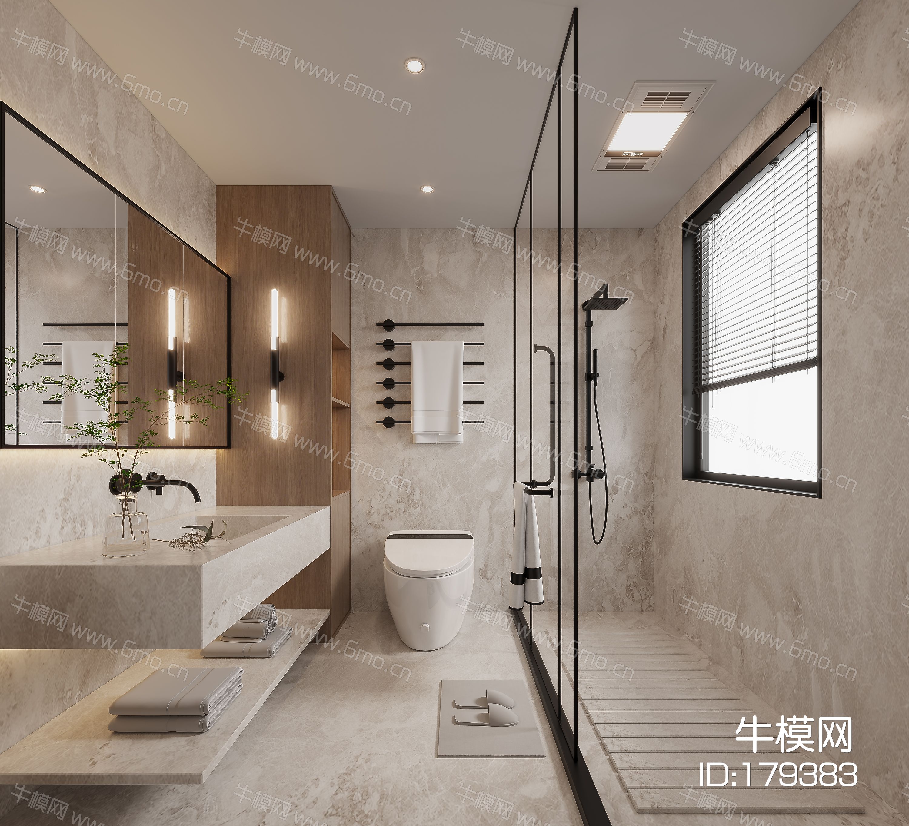 侘寂别墅卫生间