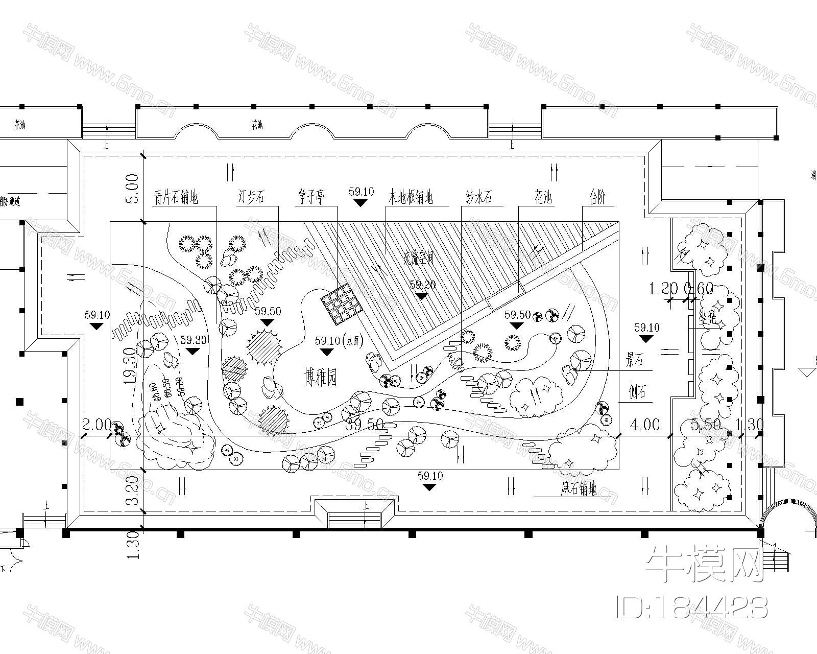 学校园林景观施工图纸