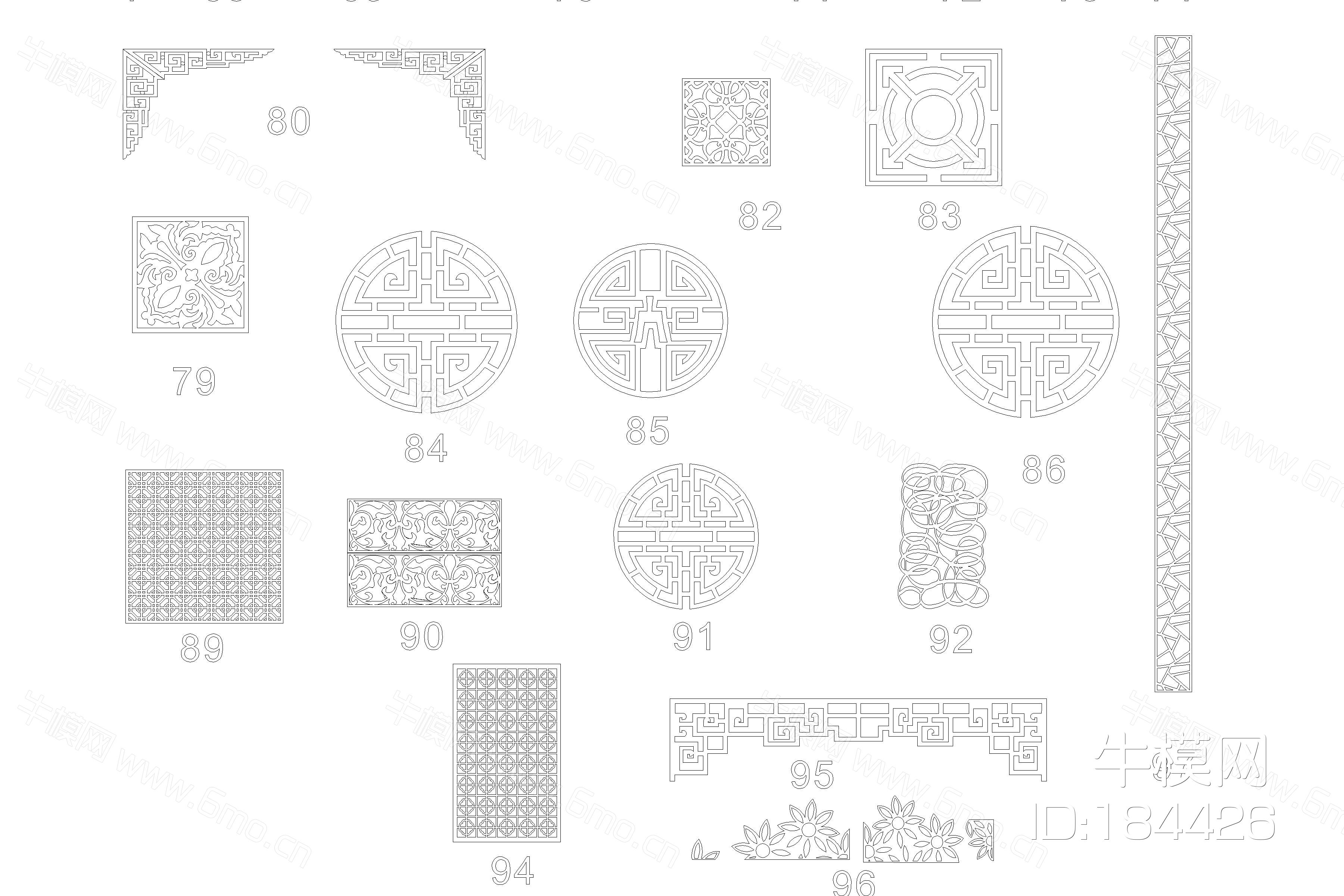 CAD雕花图库更新