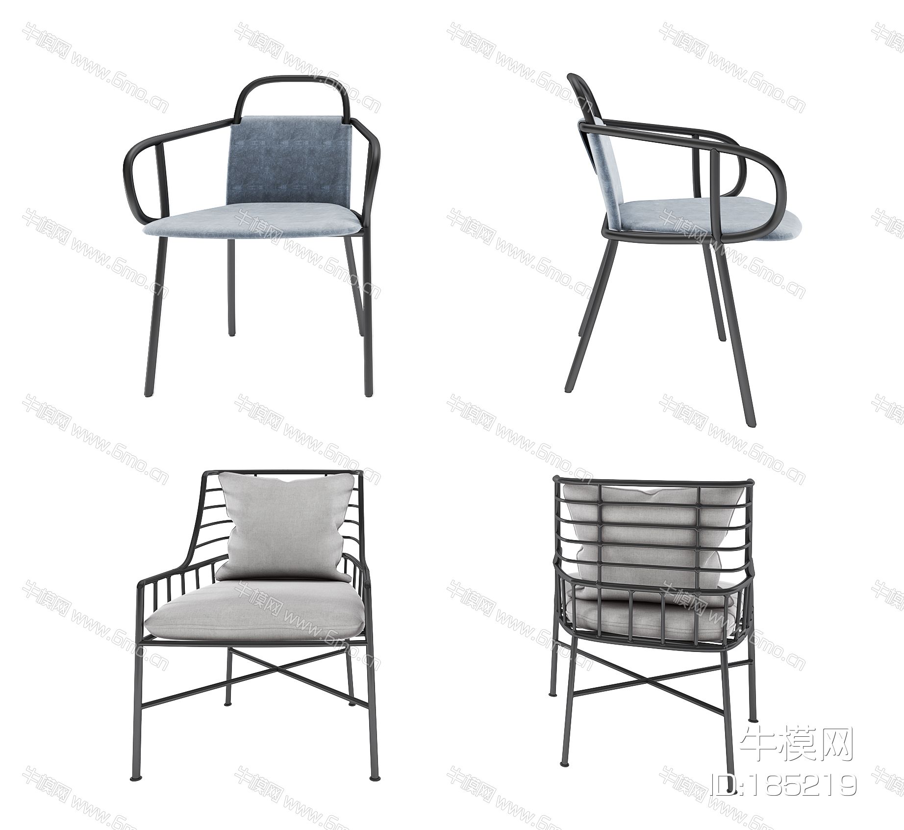 工业风休闲单椅  餐椅