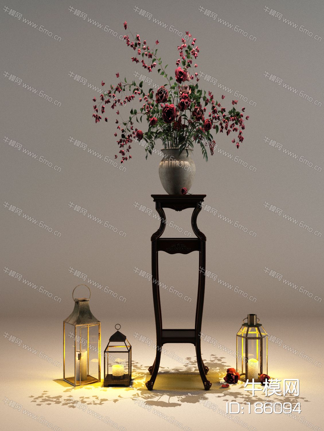 现代花架 花瓶 烛台