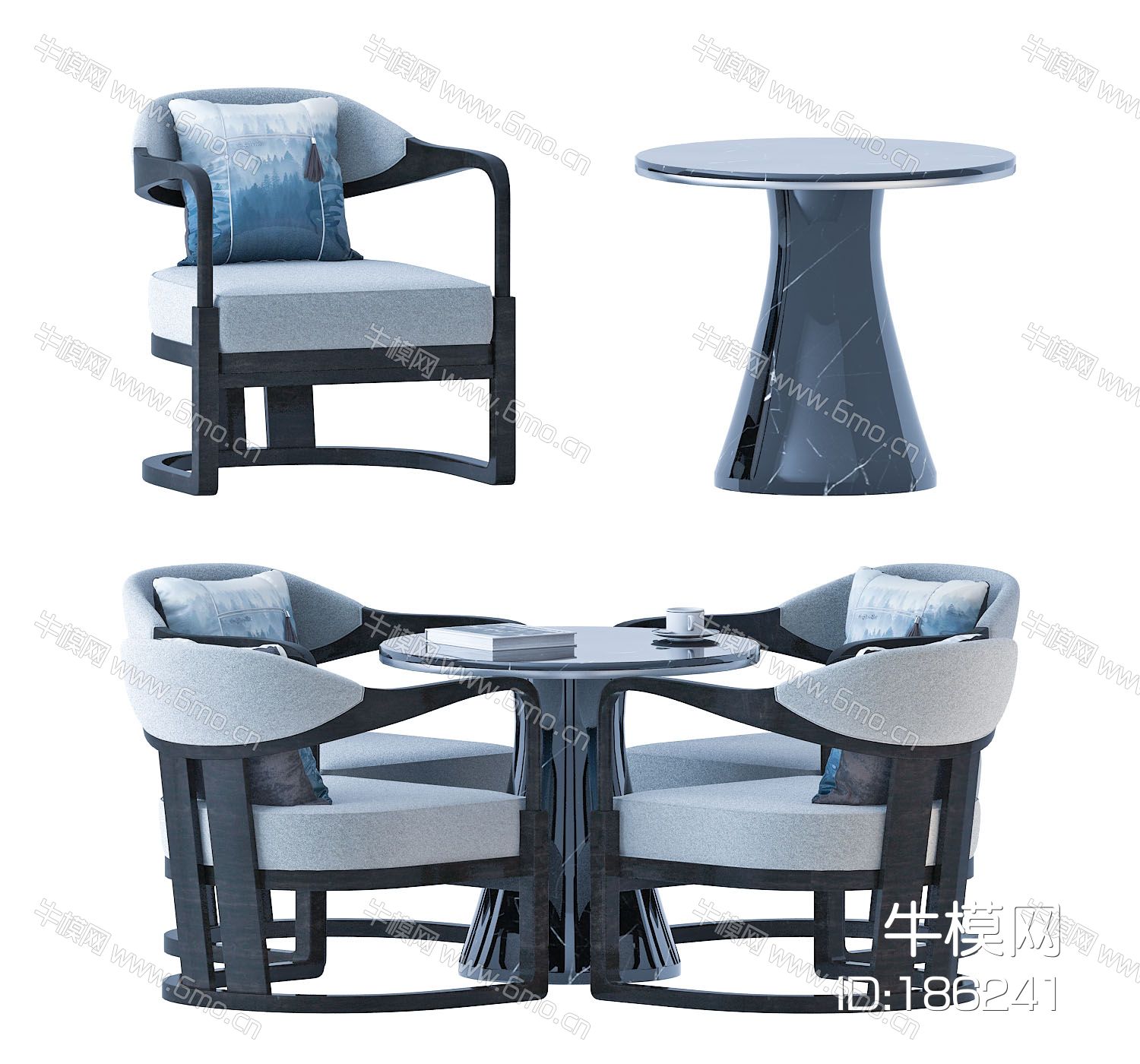 中式桌椅组合