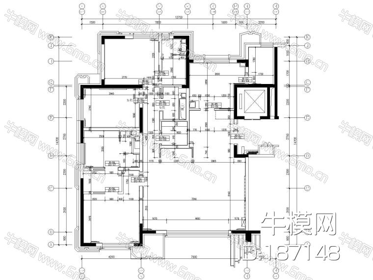 CCD-北京丰台区花乡樊家村175㎡样板间室内装修施工图+方案+效果图