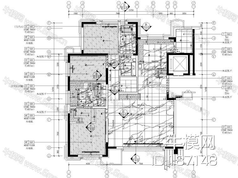 CCD-北京丰台区花乡樊家村175㎡样板间室内装修施工图+方案+效果图