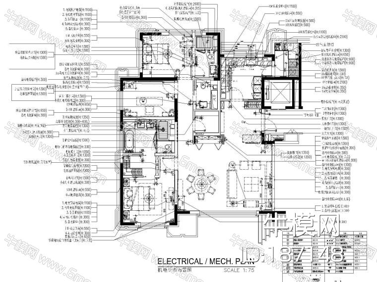 CCD-北京丰台区花乡樊家村175㎡样板间室内装修施工图+方案+效果图