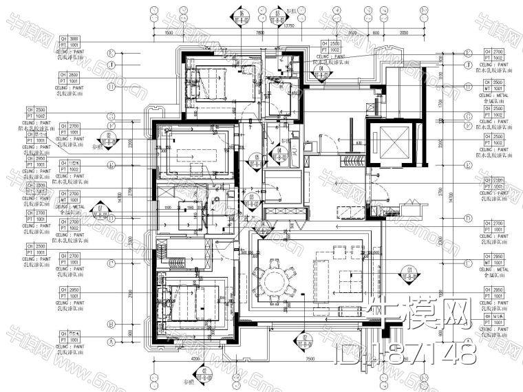 CCD-北京丰台区花乡樊家村175㎡样板间室内装修施工图+方案+效果图