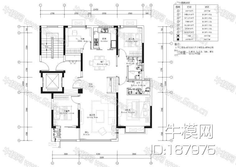 GBD杜文彪济南旭辉地产142户型精装修设计丨方案PPT效果图施工图物料表丨1.16G