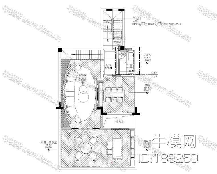 梁志天-苏州雅居乐相城迭层三居室别墅施工图+深化软装方案+效果图