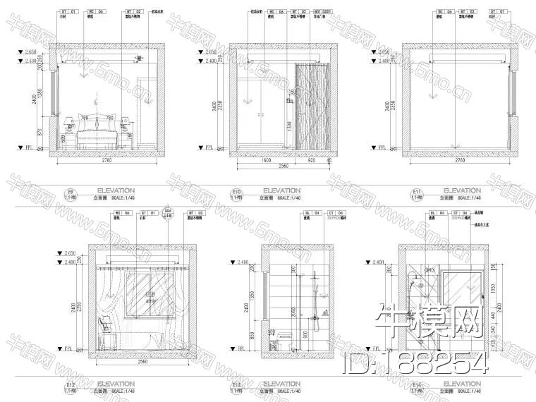 金螳螂_俪珠华庭85㎡现代二居室家装样板间装饰设计施工图