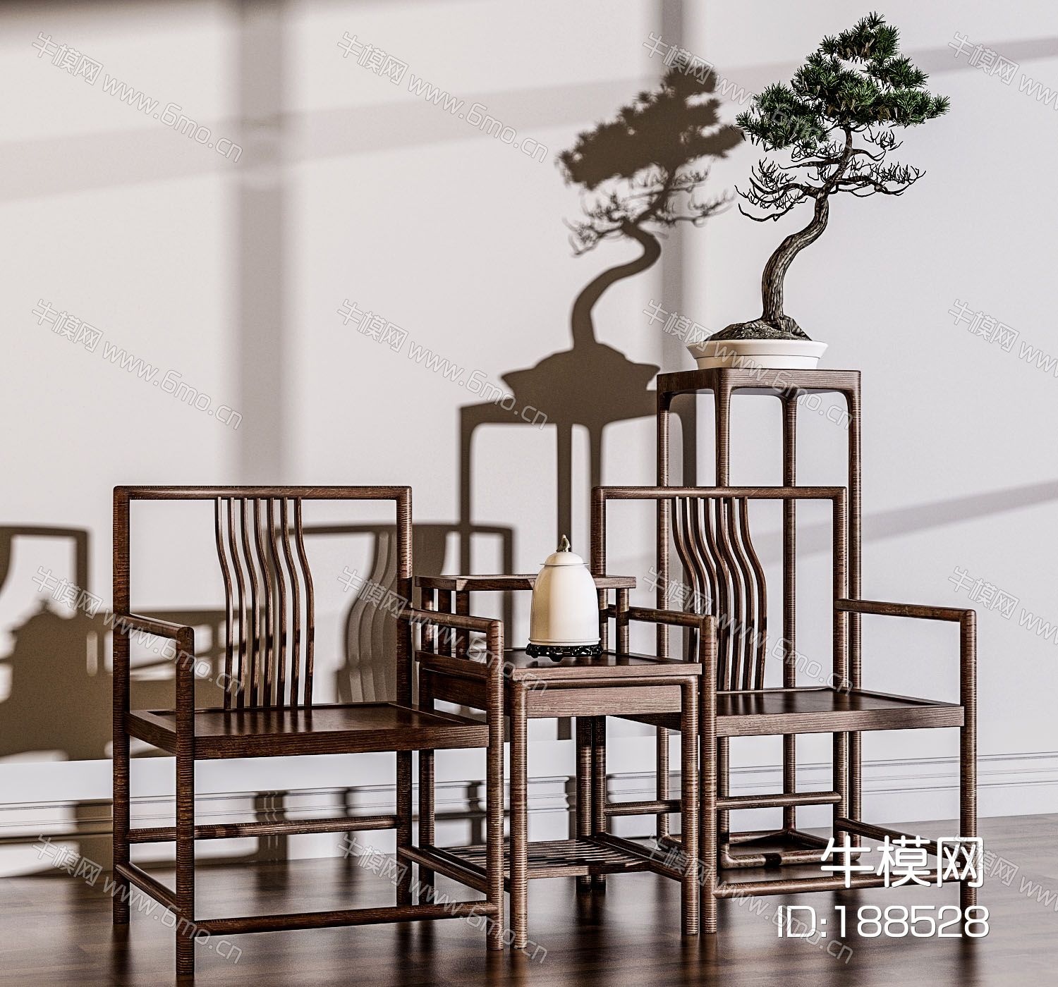 新中式椅子茶几