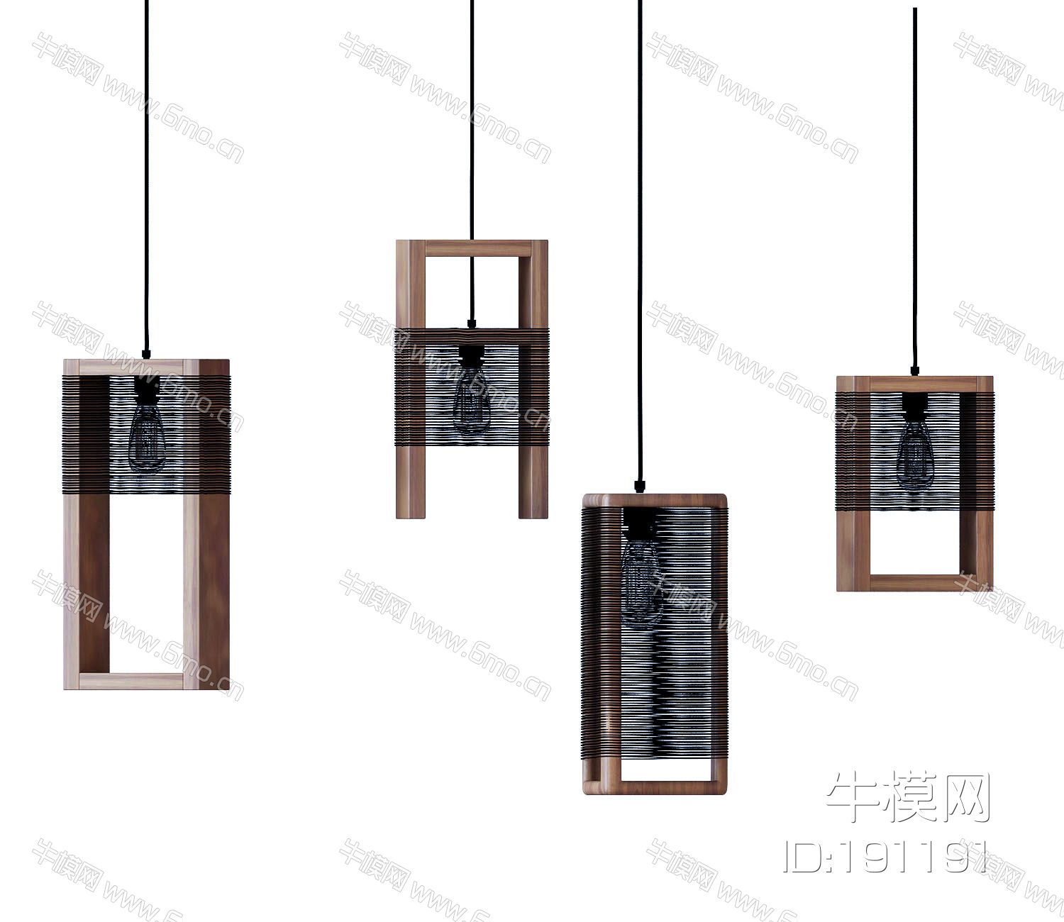 新中式木吊灯
