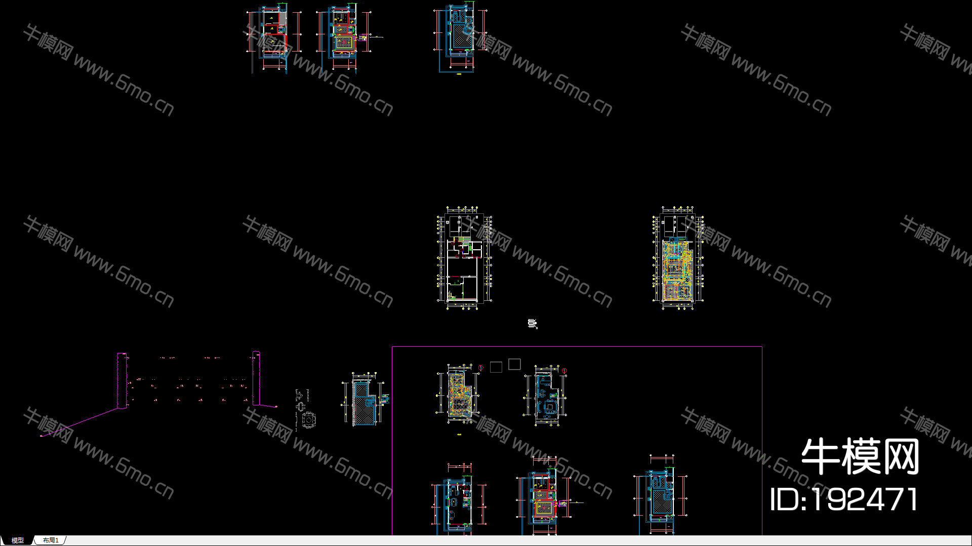 2016.8.18成都金科温江别墅样板间施工图(蓝图）
