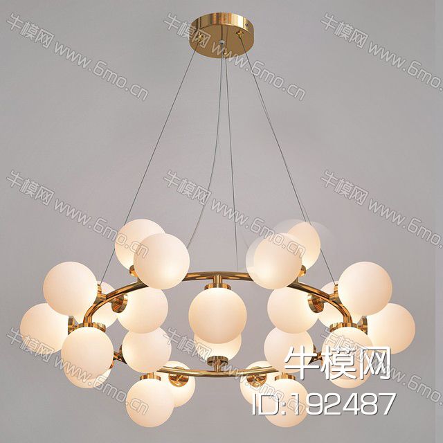 93-现代圆球吊灯