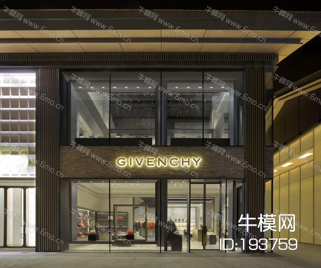 Givenchy纪梵希·成都太古里旗舰店竣工图CAD_PDF+官方摄影