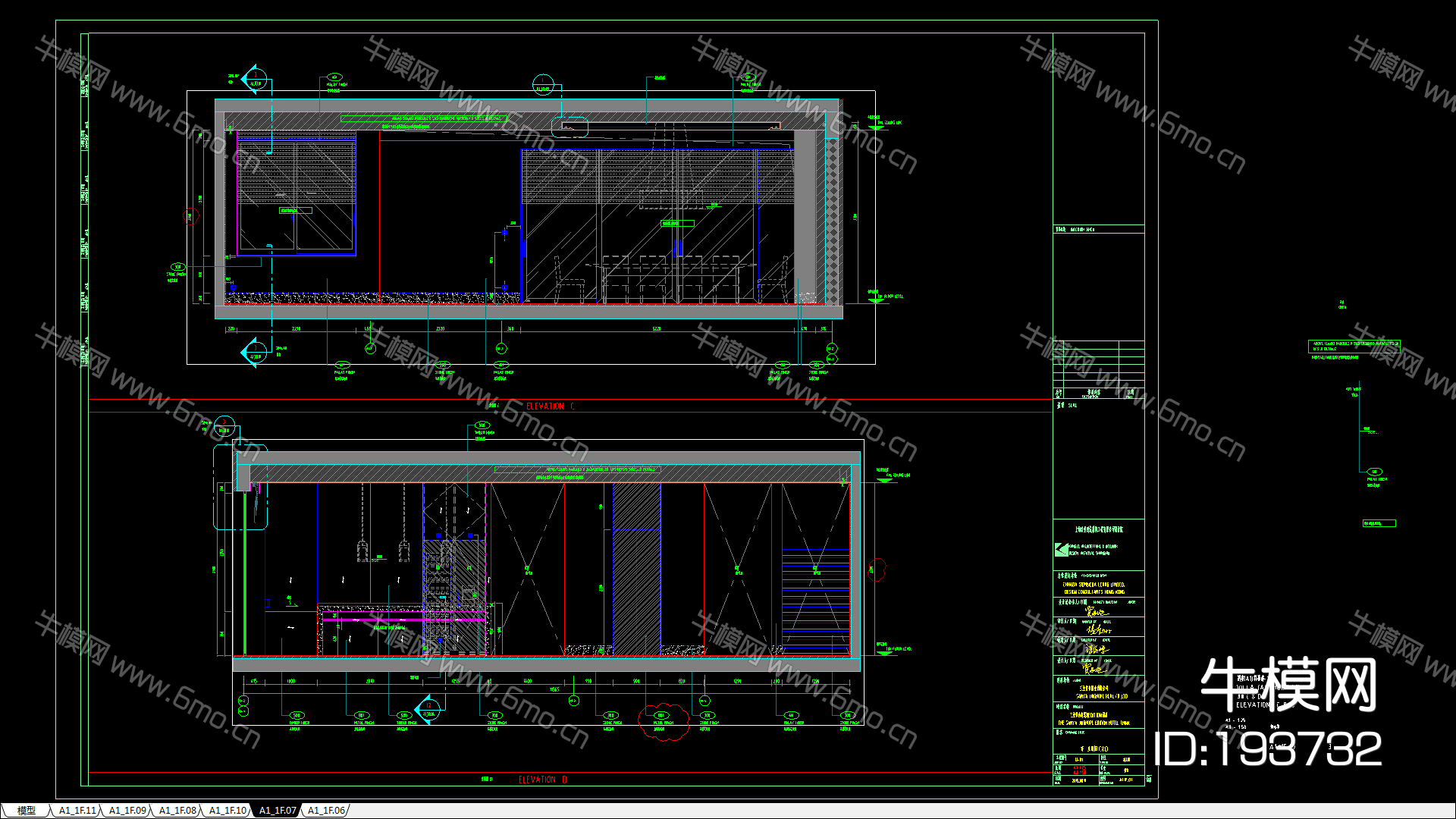 【新加坡SCDA设计】三亚艾迪逊A+B户型私人别墅样板间丨建筑效果图+效果图+CAD施工图