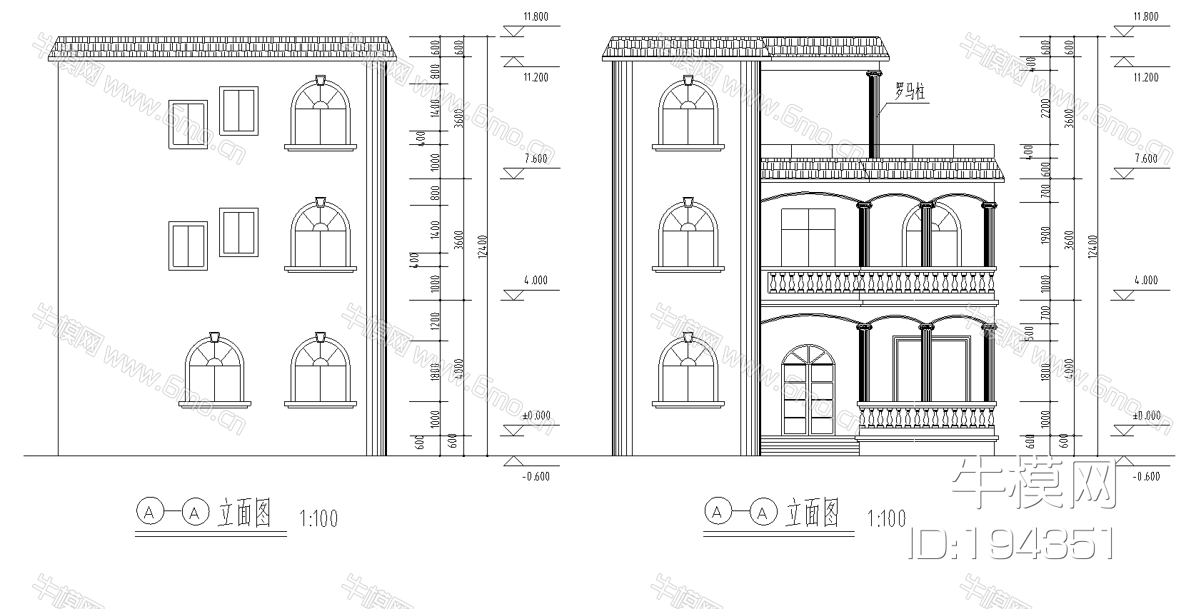 1农村住宅方案图图纸