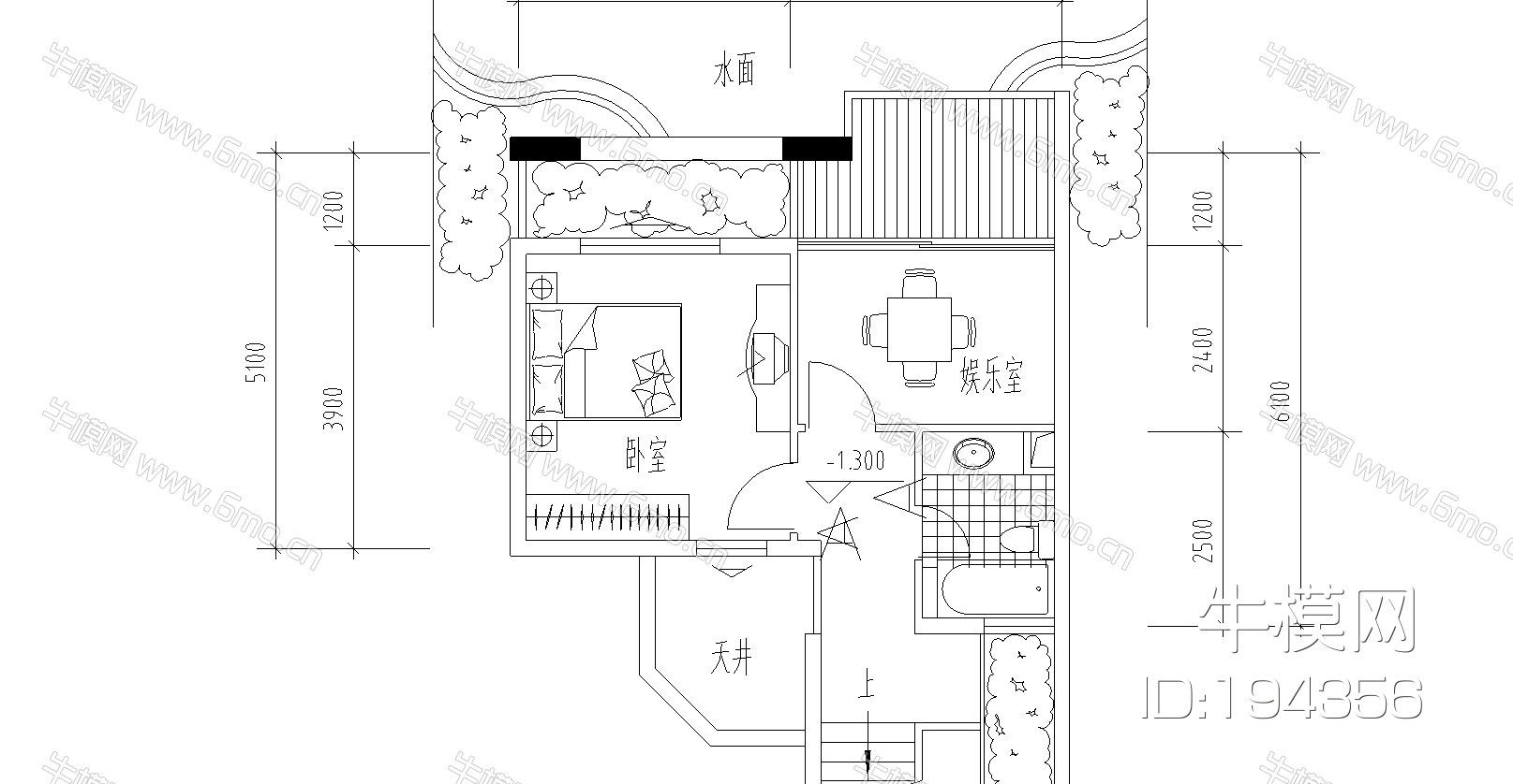 B型平立剖面