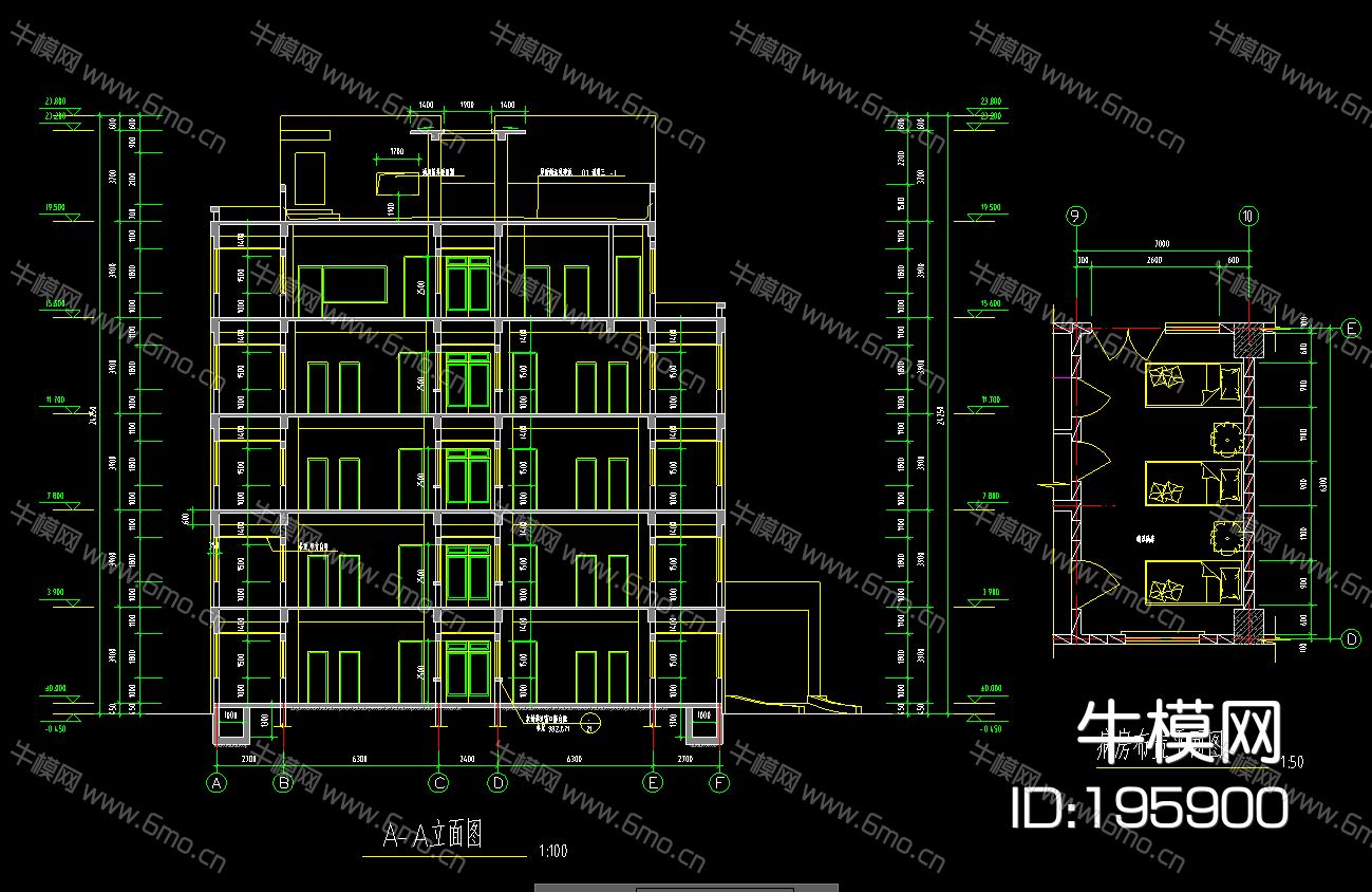 某传染病医院建筑工程项目CAD施工图设计图纸