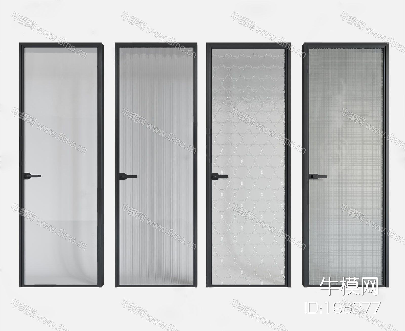 现代玻璃门厨卫门