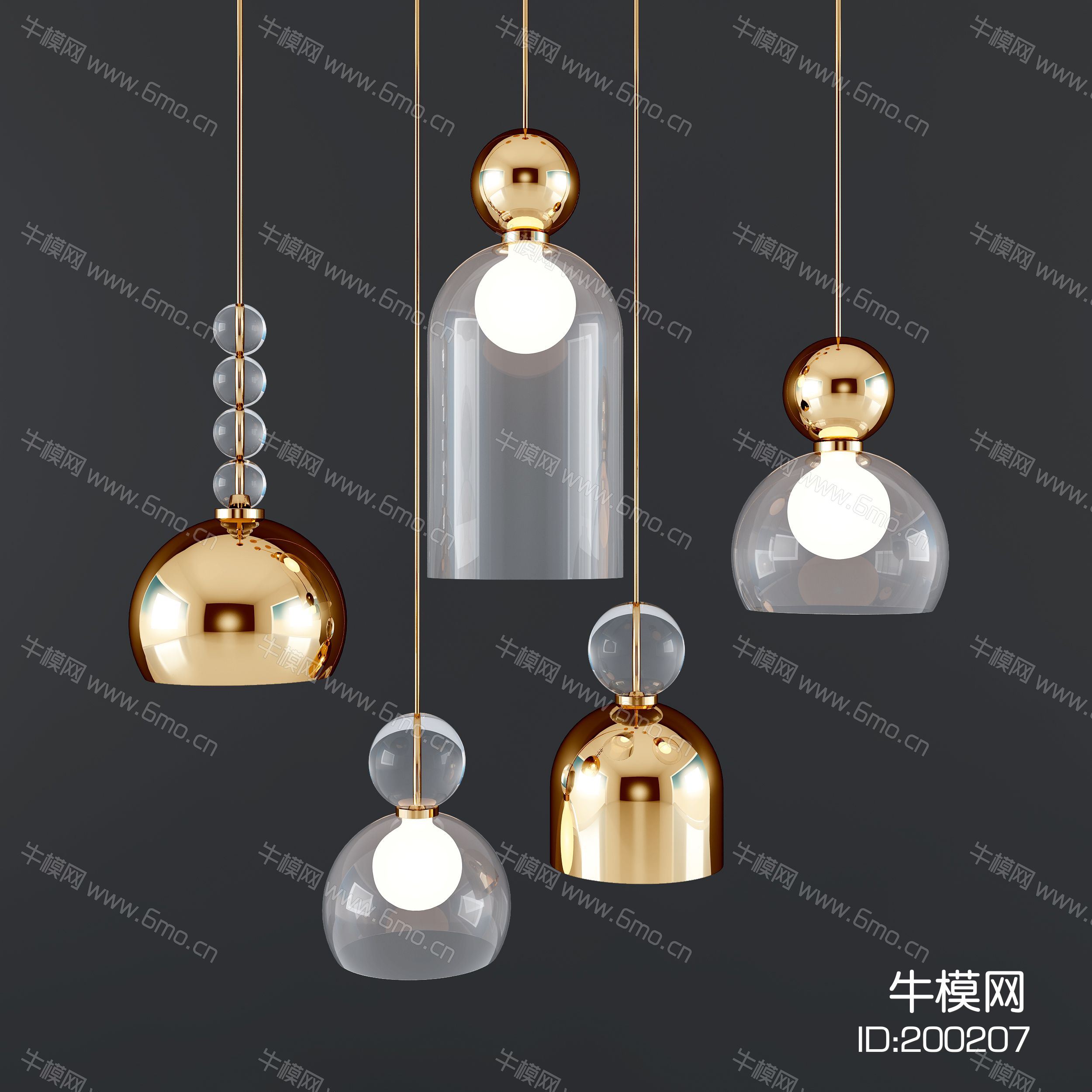 现代吊灯组合