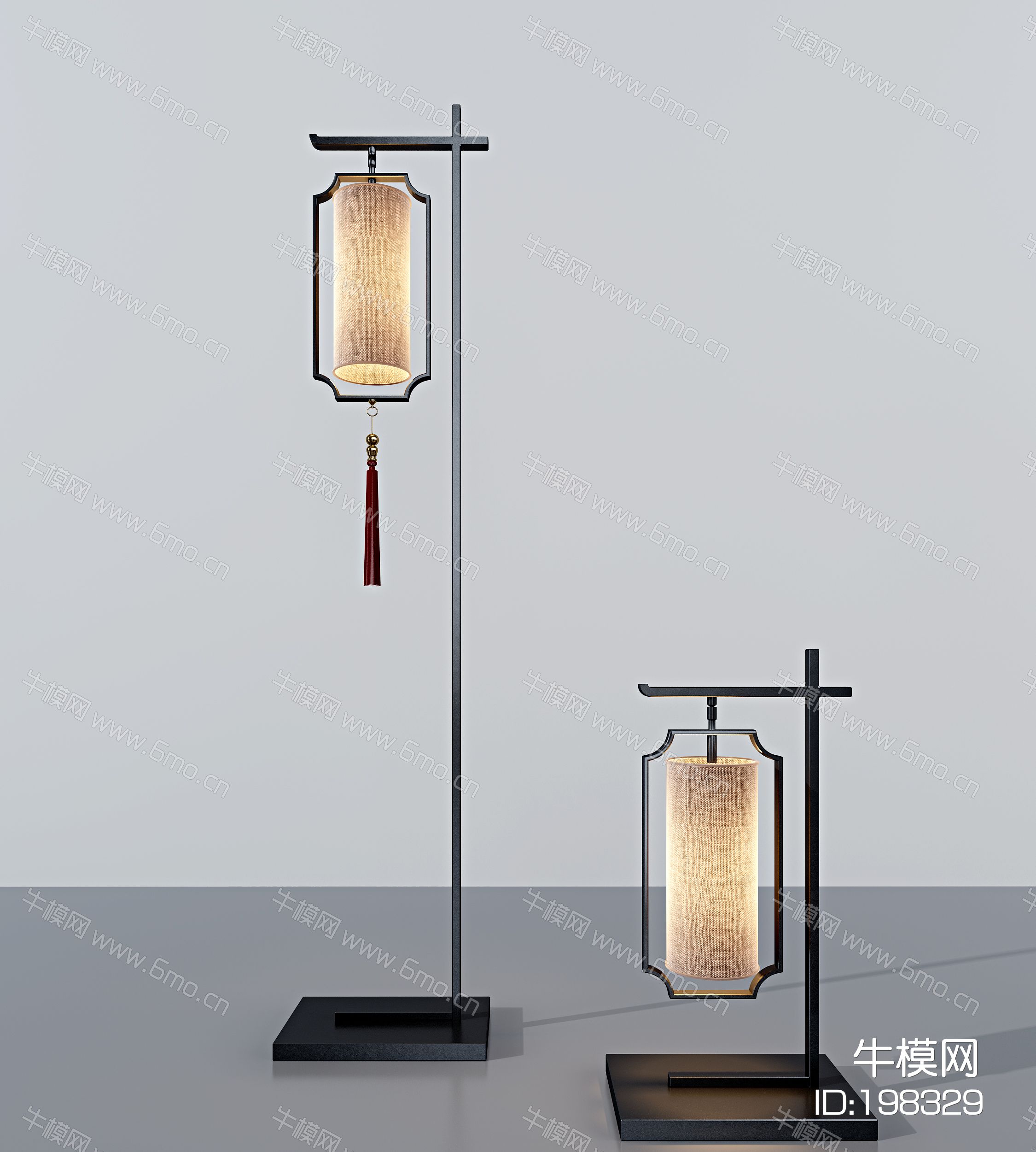 新中式落地灯台灯