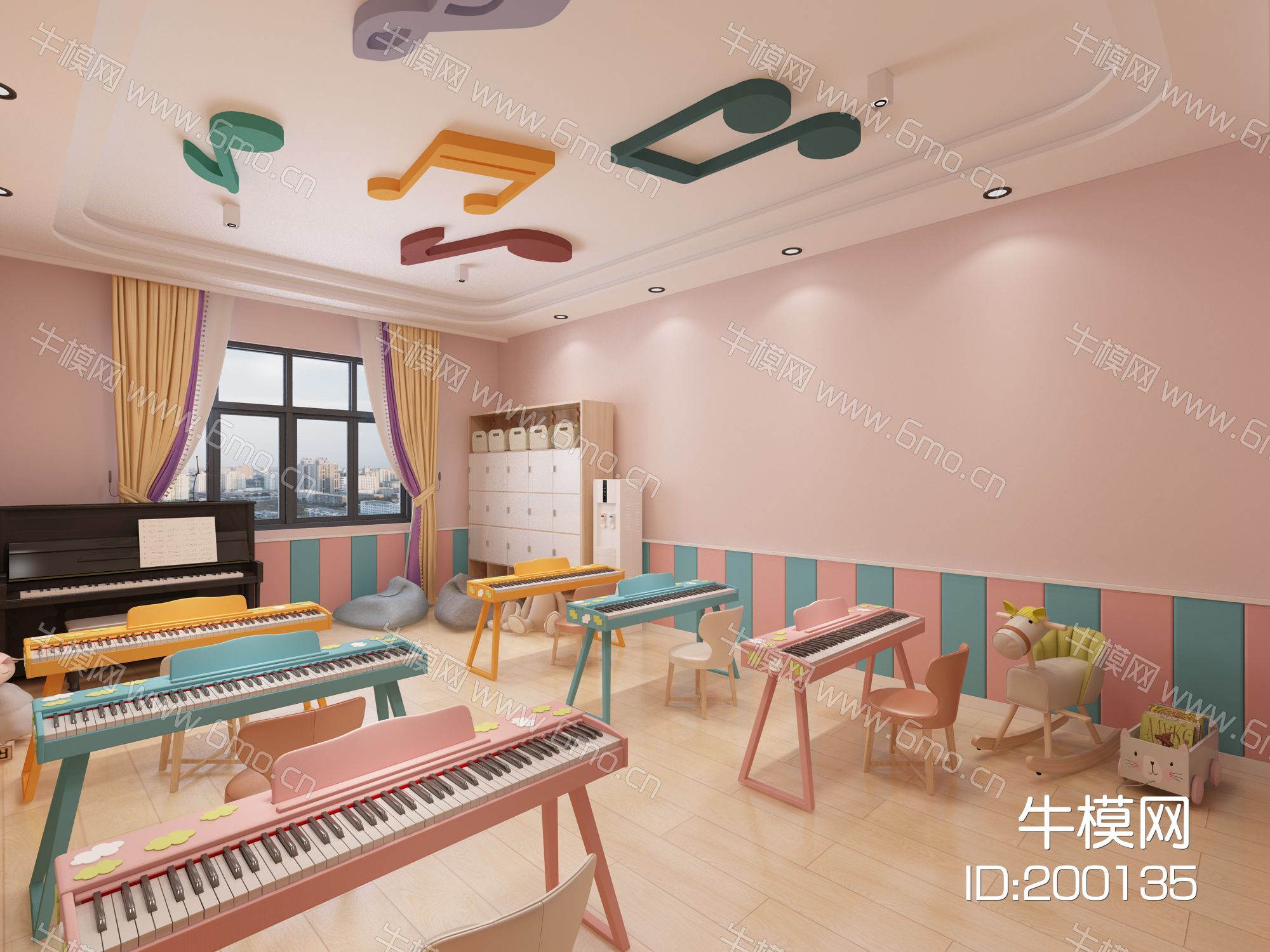 现代幼儿园钢琴教室