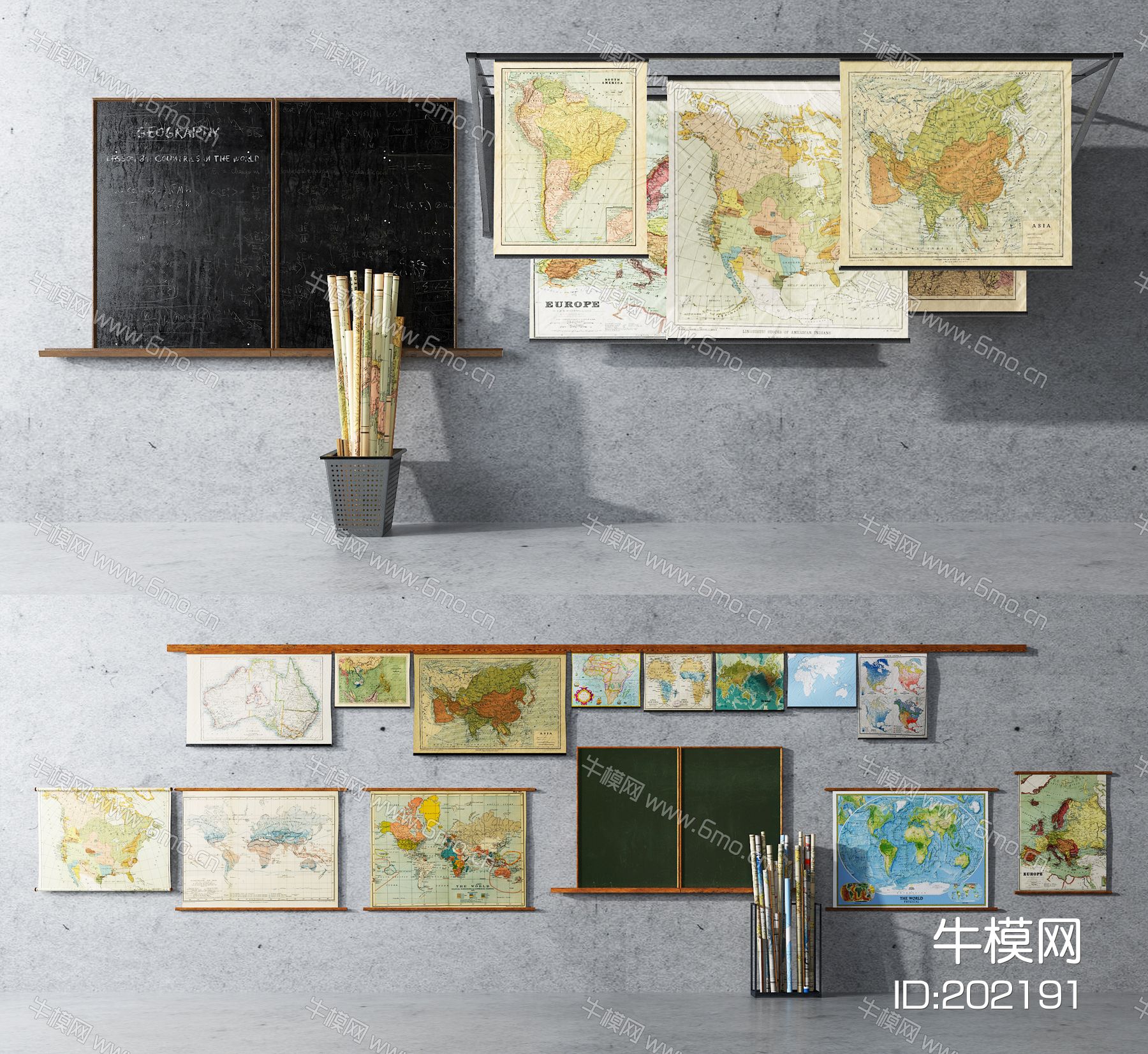 北欧世界地图,黑板挂件
