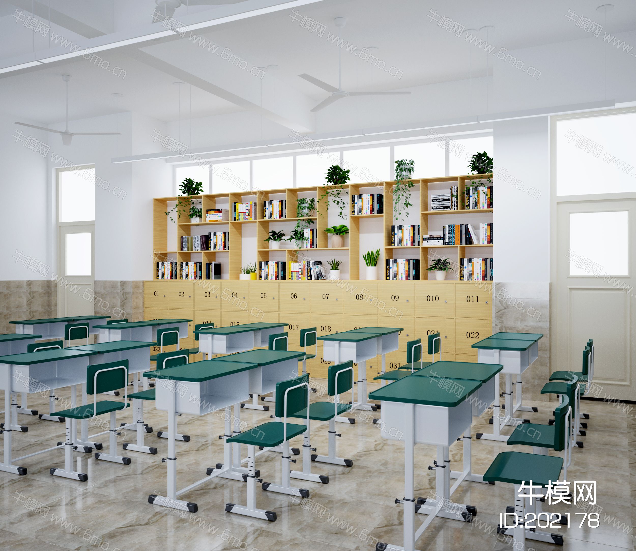 现代学校教室