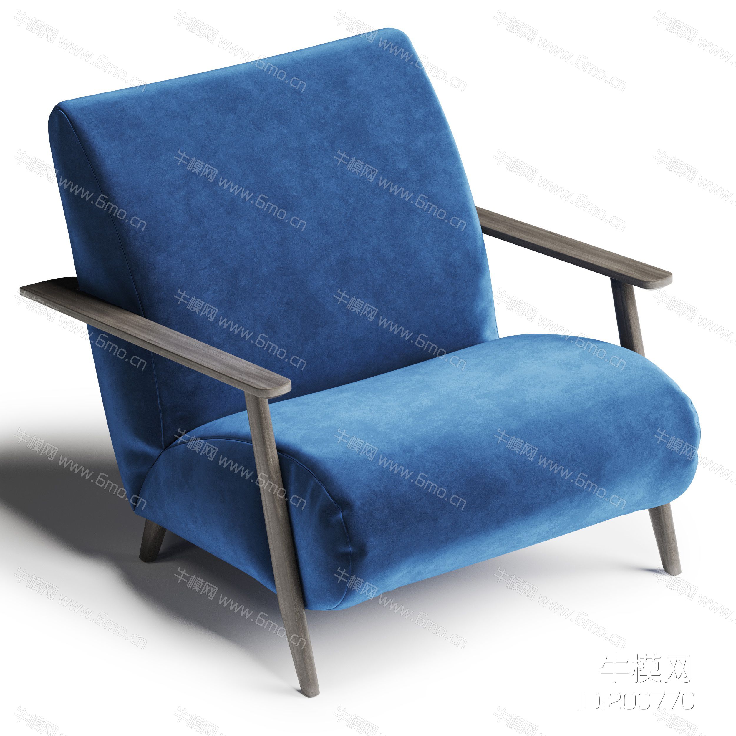 现代绒布休闲椅