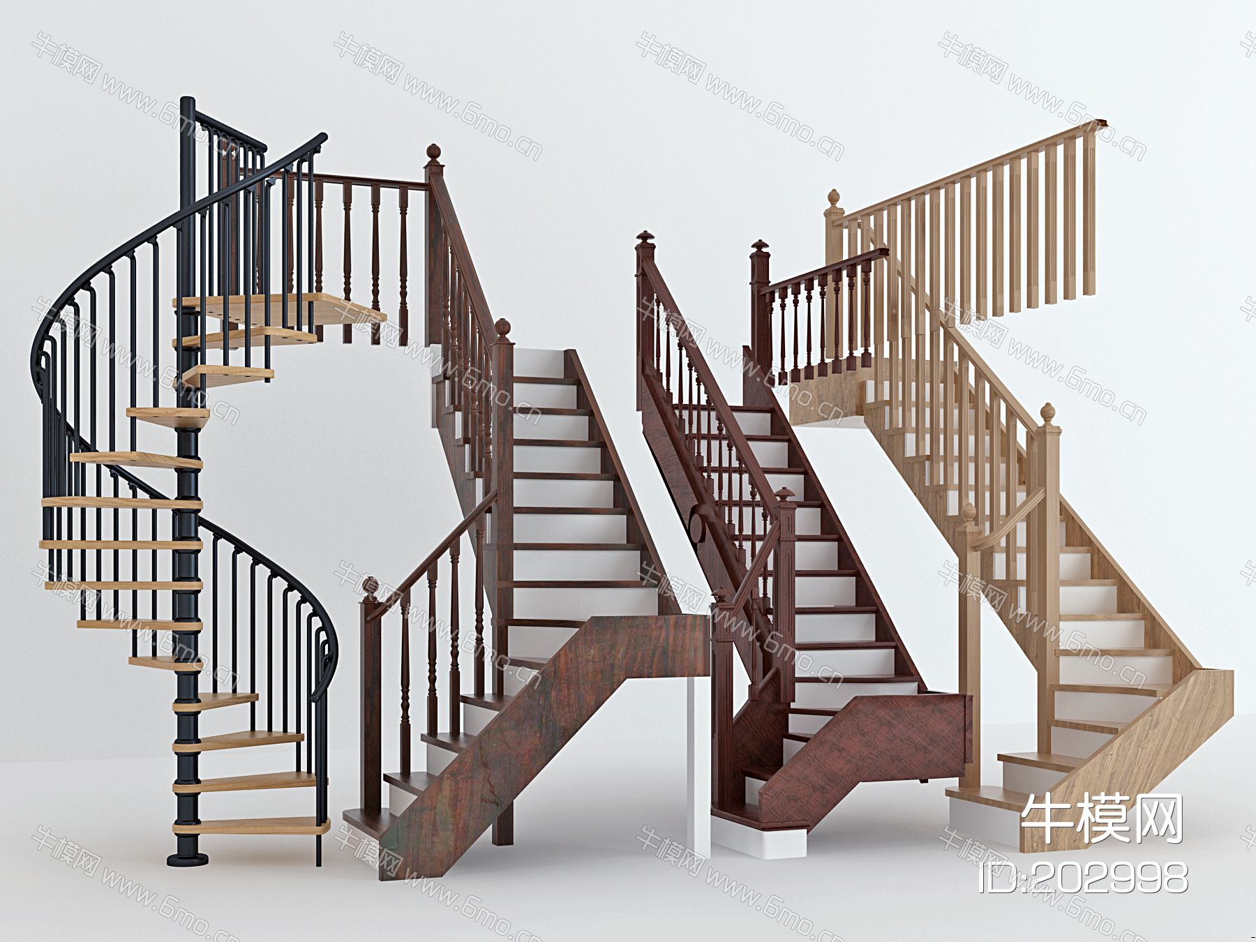 美式，旋转楼梯