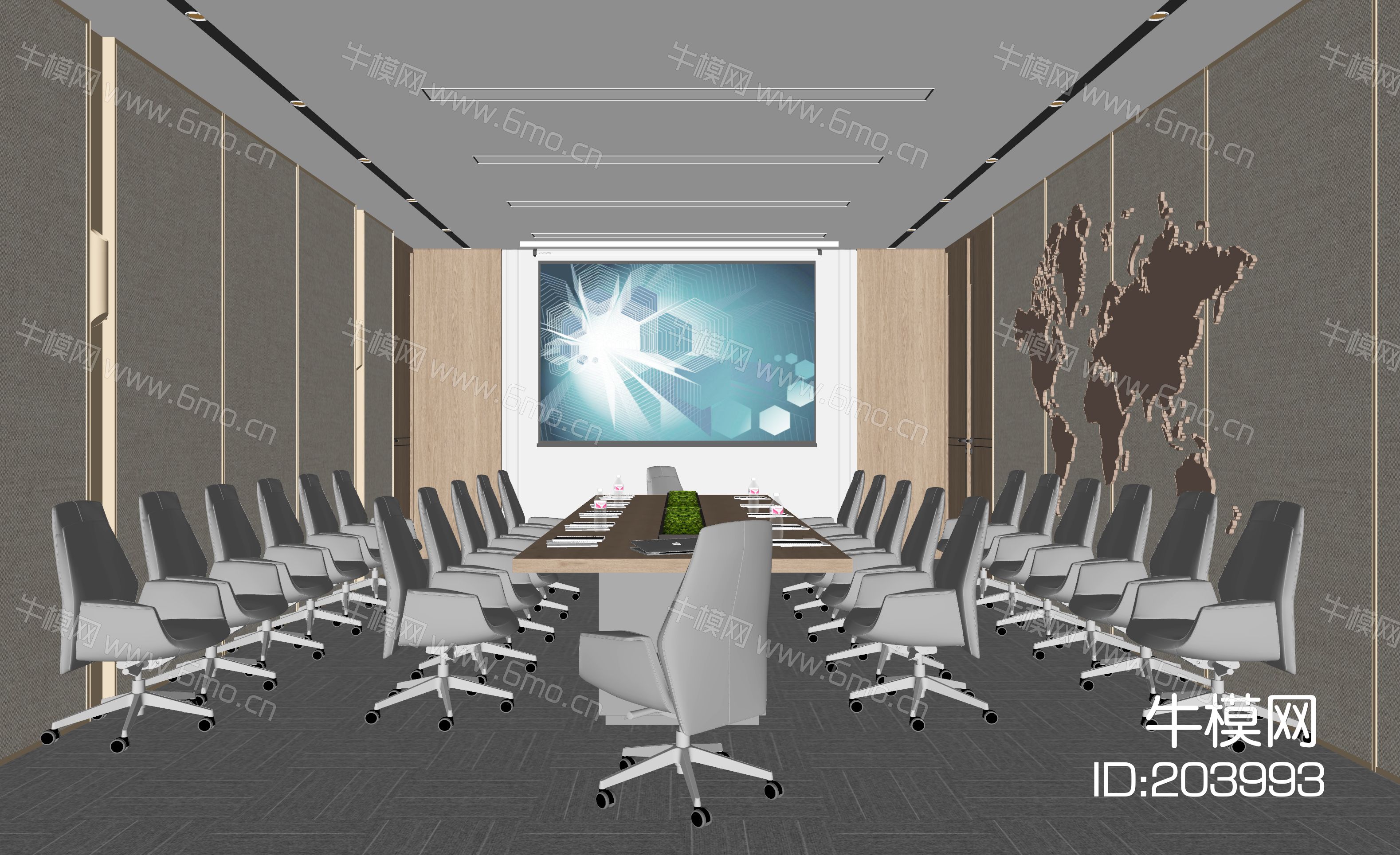 现代会议室|会议桌|会议椅|可移动单椅|皮革单椅