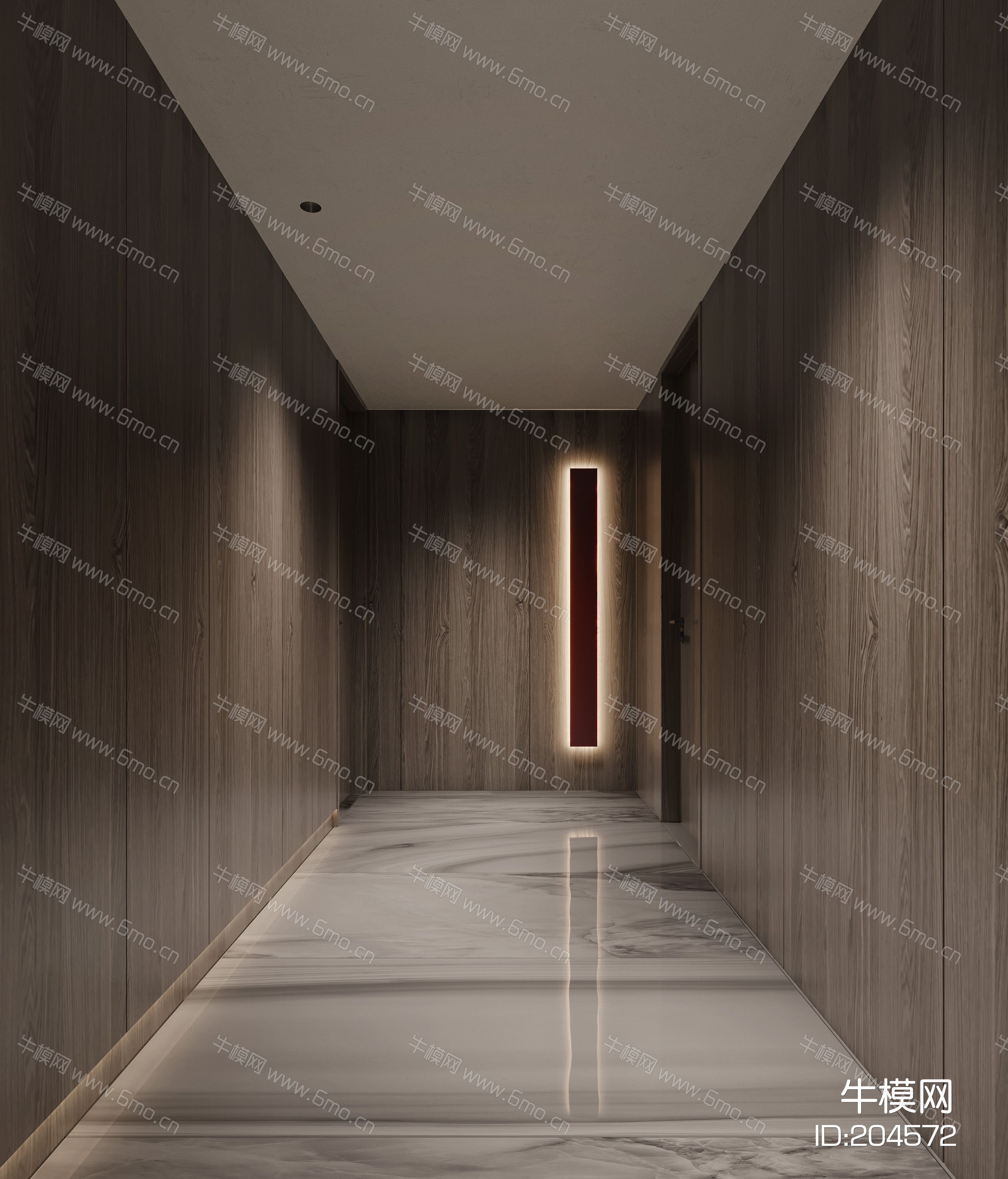 现代夜景客厅